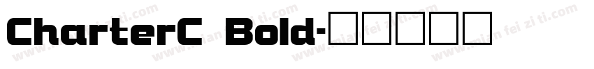 CharterC Bold字体转换